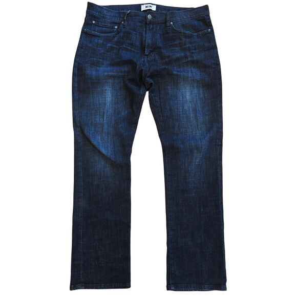 Joseph Abboud Slim Fit Jeans Mens 38x32 Blue Dark Wash Stretch Denim Modern EUC - Picture 2 of 13